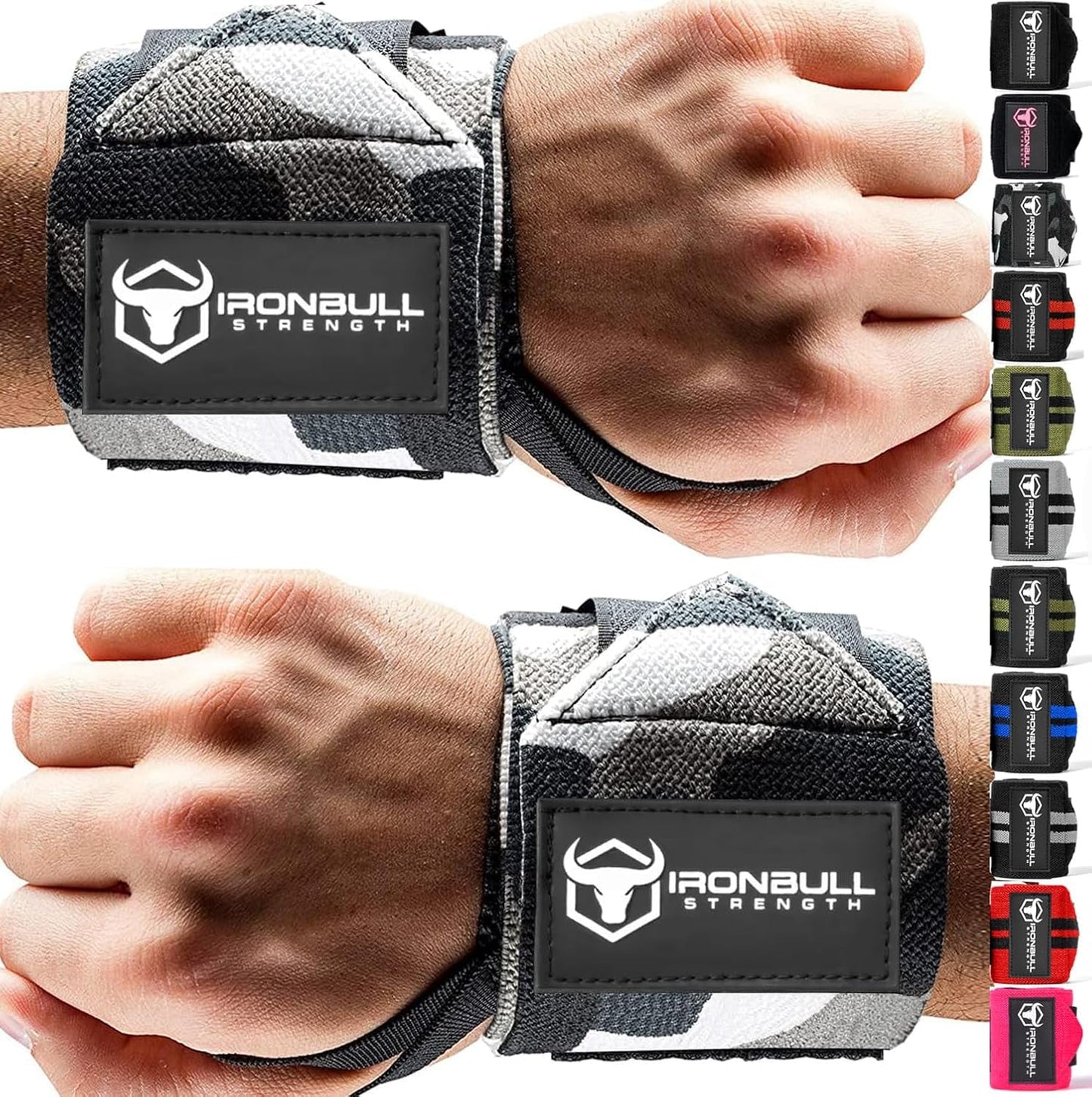 Premium 18” Wrist Wraps for Weightlifting - USPA & IPL Approved - Durable Wrist Straps with Thumb Loop for Enhanced Support in Weightlifting, Powerlifting, and Strength Training - Ideal for Men and Women