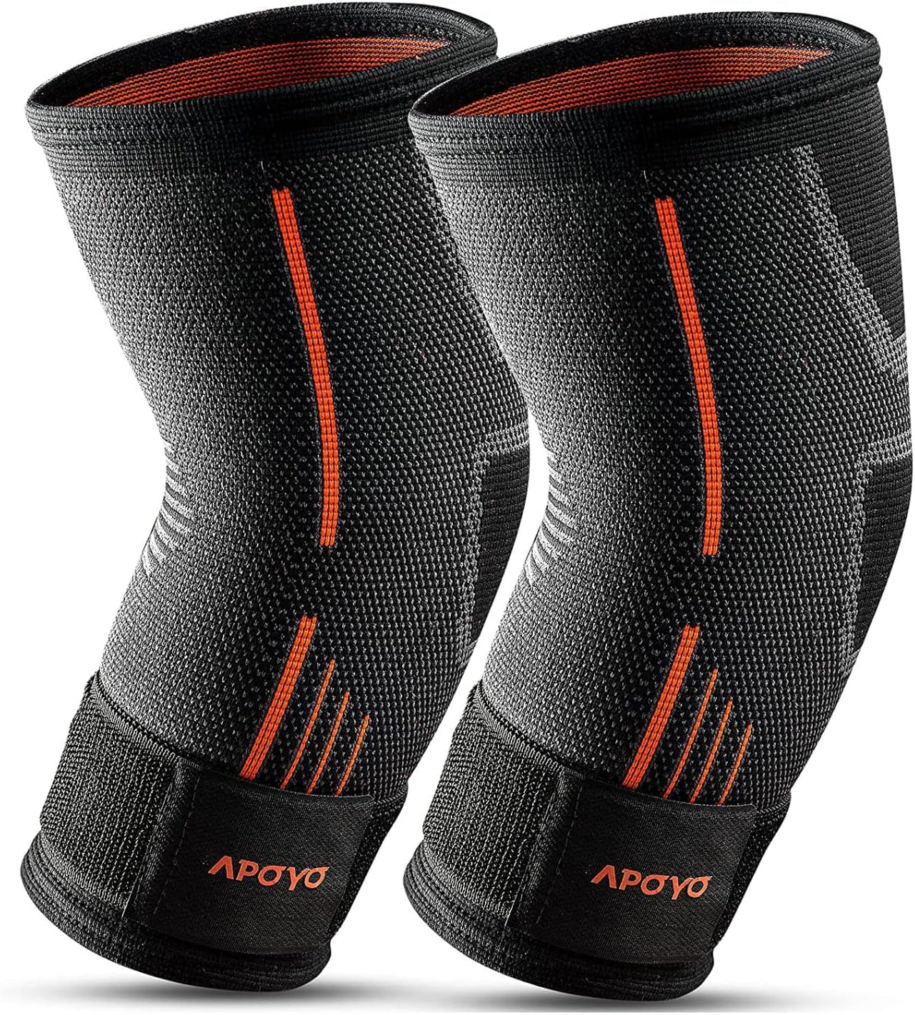 APOYO Elbow Brace for Tendonitis and Tennis Elbow - Compression Sleeve for Arthritis Relief and Joint Pain Reduction during Fitness Activities (Large)