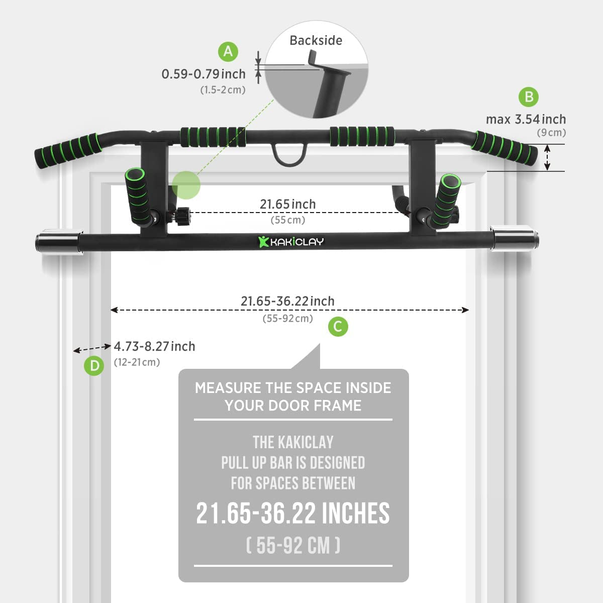 2024 Enhanced Multi-Grip Pull-Up Bar with Innovative Larger Hooks Technology - USA Patented Design, Shipping, and Warranty Included