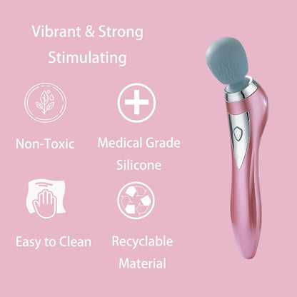 Cordless Handheld Vibrating Massager - Versatile Electric Massager for Full Body Relief, Featuring 5 Vibration Modes for Face, Neck, Back, Shoulders, Waist, Legs, and Feet - Portable Design for Both Men and Women