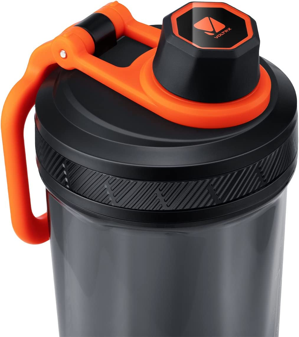 VOLTRX Electric Protein Shaker Bottle - USB Rechargeable Mixer Cup for Shakes and Meal Replacements, BPA-Free Tritan, 24 oz Capacity