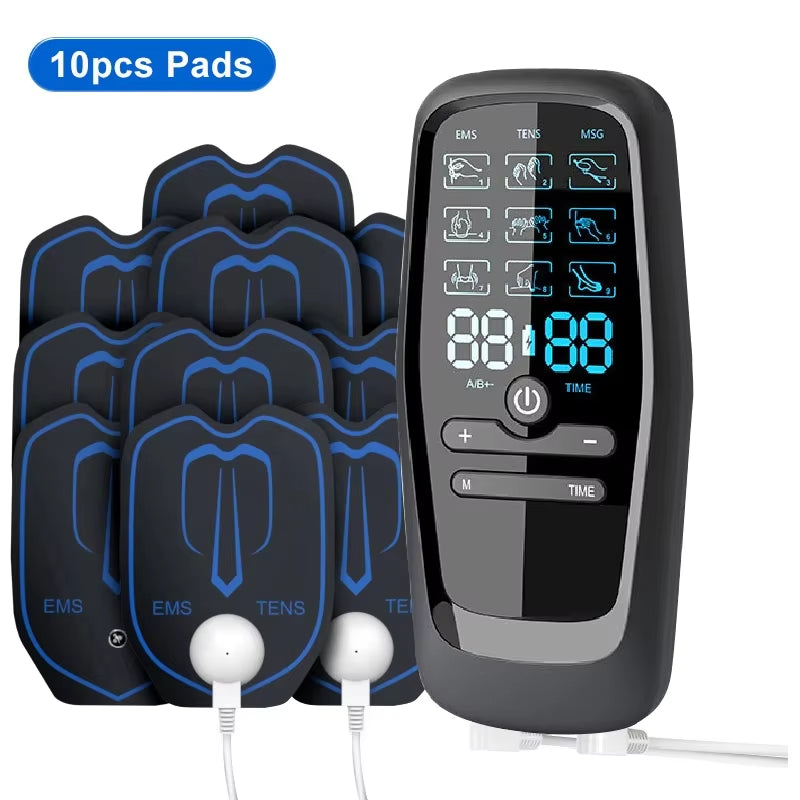 EMS Eletric Professional Muscle Stimulation USB Physiapy Tens Unit Machines Pulse Impulse Mini Full Body Massager 6 Modes