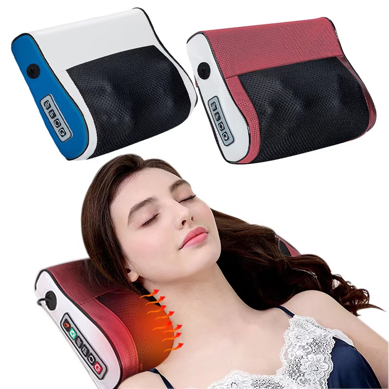 Multi Functional Neck and Shoulder Massager Household Neck and Back Kneading Tool with Multiple Adjustable Hot Compress Massage