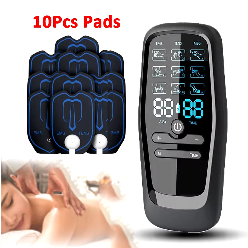 EMS Eletric Professional Muscle Stimulation USB Physiapy Tens Unit Machines Pulse Impulse Mini Full Body Massager 6 Modes