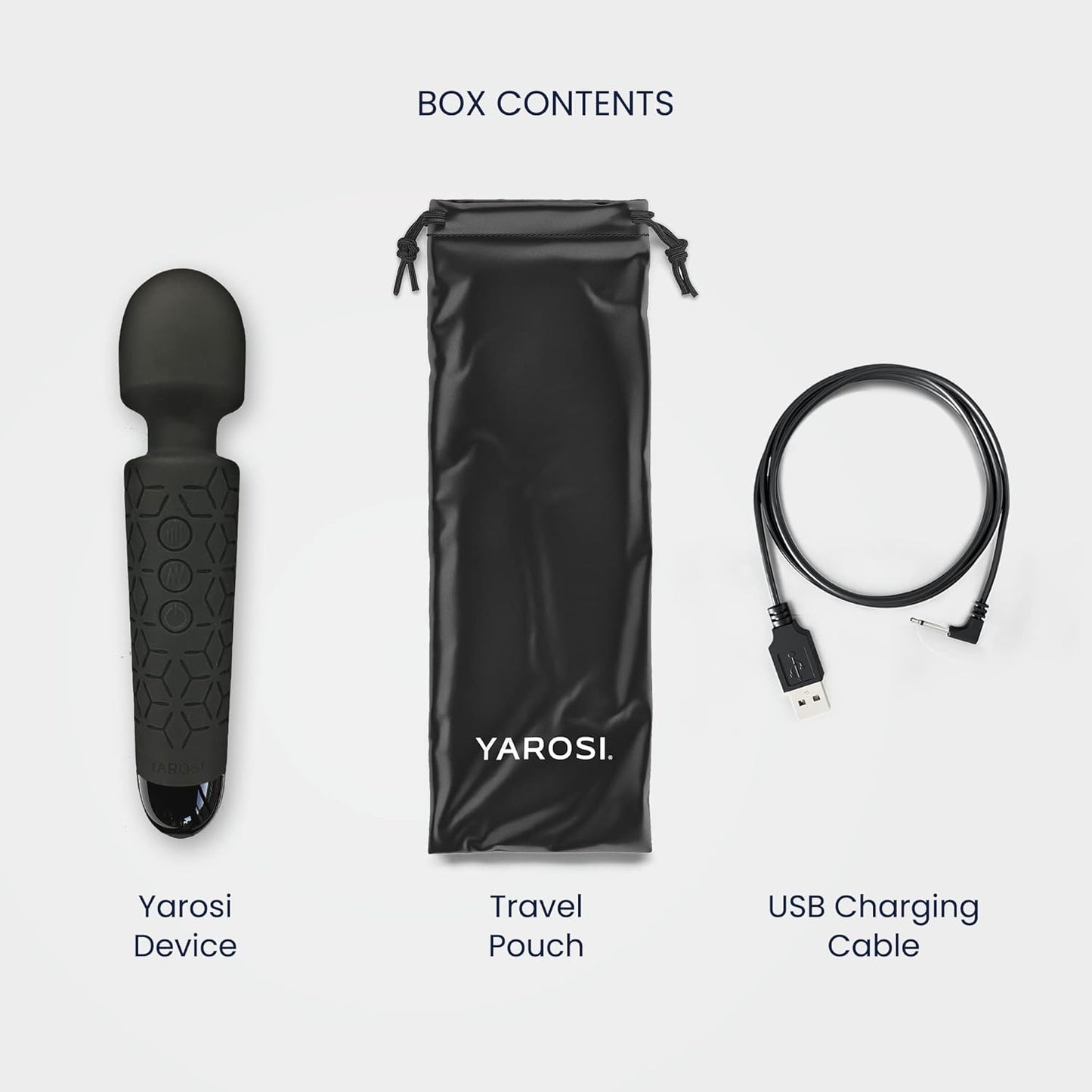 Yarosi Micro Personal Massage Device - Compact and Powerful Cordless Handheld Massager for Travel, Stress Relief, and Sports Recovery