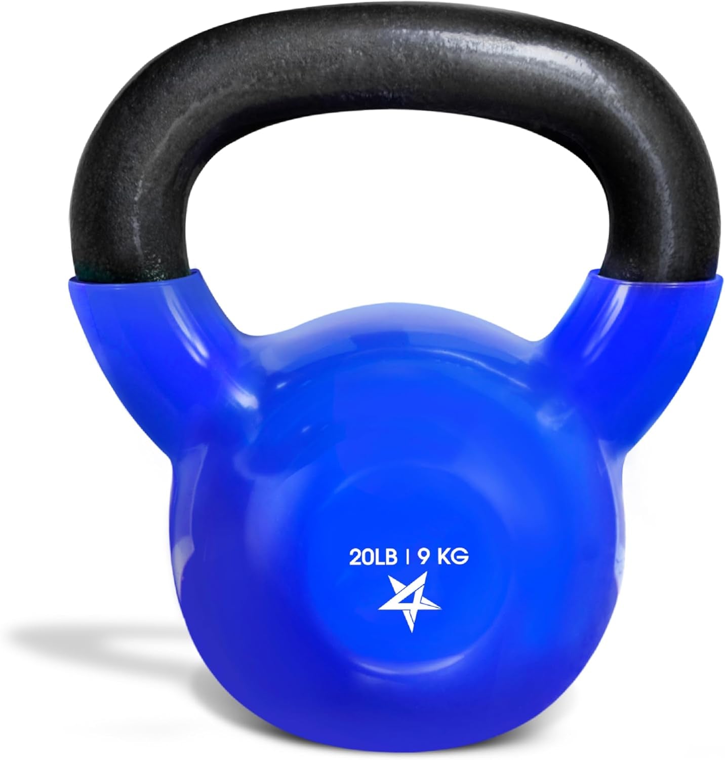 Yes4All Vinyl Coated Cast Iron Kettlebells (5-65 lbs) for Strength Training and Full Body Workouts